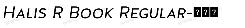 Halis R Book Regular字体转换